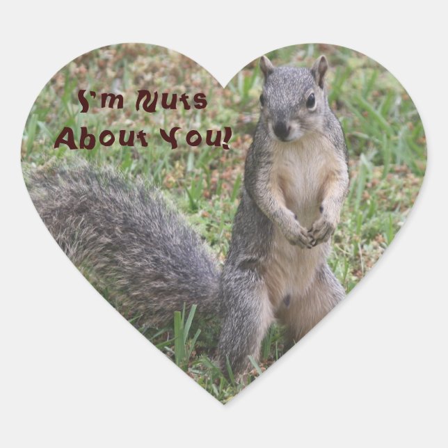 Je suis Nuts à propos de vous Sticker (Devant)