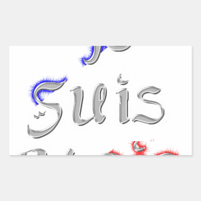 Je Suis Paris Art Print Sticker (Front)