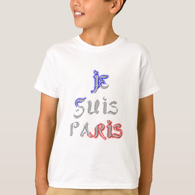 Je Suis Paris Art Print T-Shirt (Front)