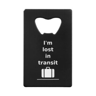 Je suis perdu en transport en commun Suitcase Dark