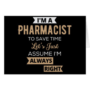 Je suis pharmacien pour gagner du temps Supposons 