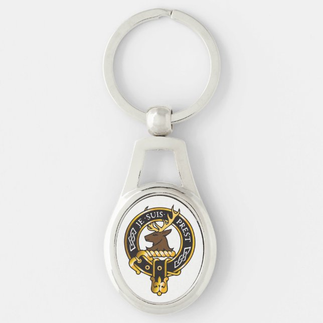 Je Suis Prest - Clan Fraser Crest Keychain (Front)
