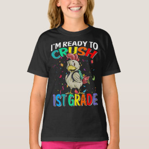 Je suis prêt à écraser le T-shirt au poulet de 1èr