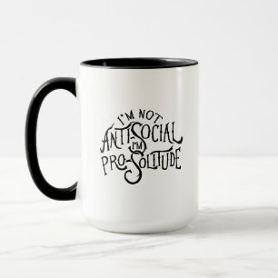 Je suis Pro-Solitude Deux Tons Mug 15oz