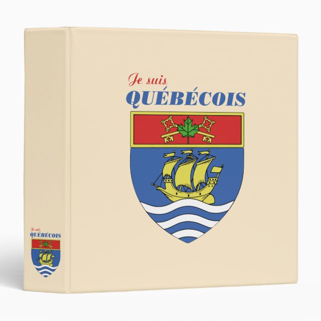 Je suis Quebecois Binder (Front/Spine)