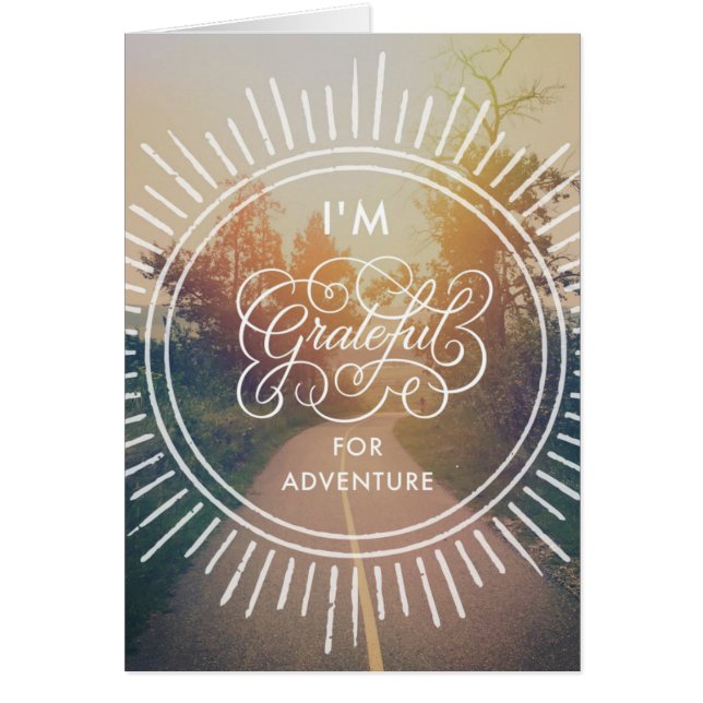 Je suis reconnaissant pour l'aventure (Devant)