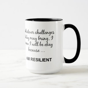 JE SUIS RÉSILIÉ Motivationnel À Dire Mug