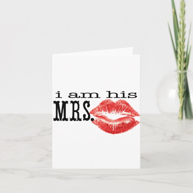 Je suis sa Mme Newly Mariée Newlyweds Merci (Devant)