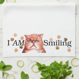 JE SUIS serviette de sourire de bannière