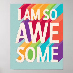 Je Suis Si Génial Poster De Citation Inspirationne