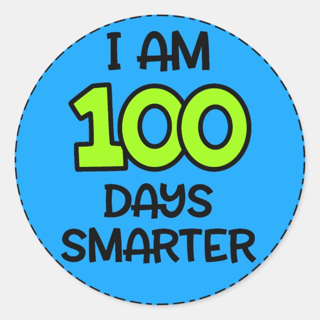 Je suis Sticker Smarter 100 jours (Devant)