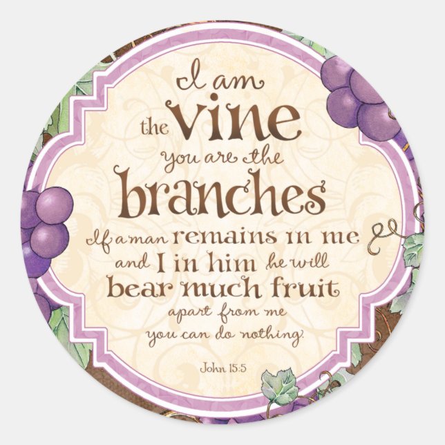 Je suis Stickers d'Écriture Vigne (Devant)