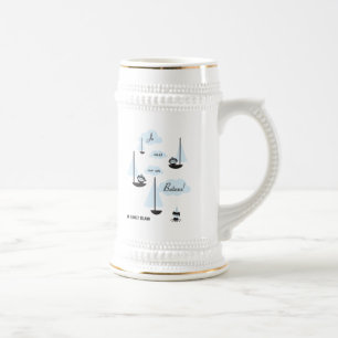 Je suis sur un Bateau! Beer Stein