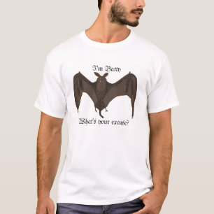 Je suis T-shirt timbré, avec la batte