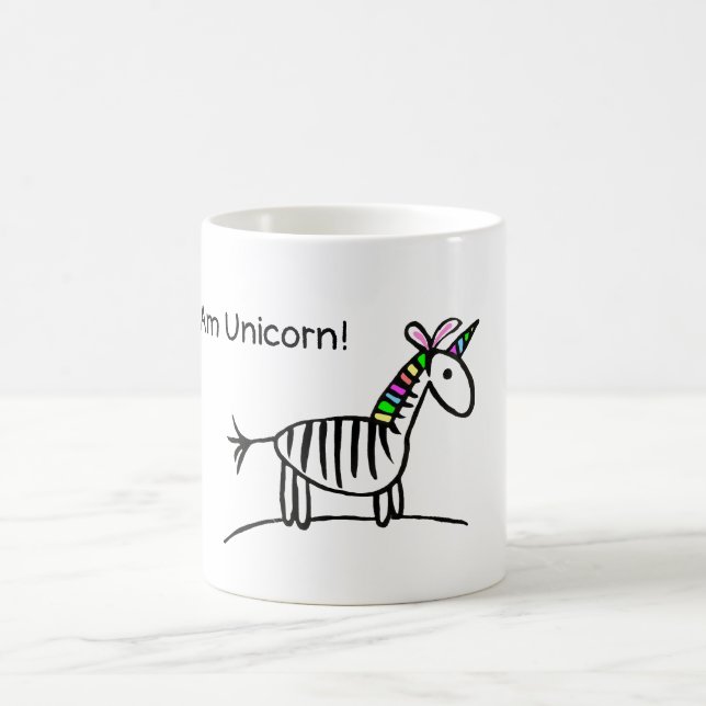 Je suis tasse de zèbre de licorne (Centre)