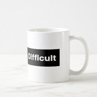 Je suis tasse difficile de signe de traînée de ski