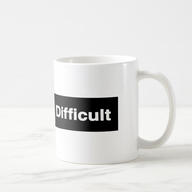 Je suis tasse difficile de signe de traînée de ski (Droite)