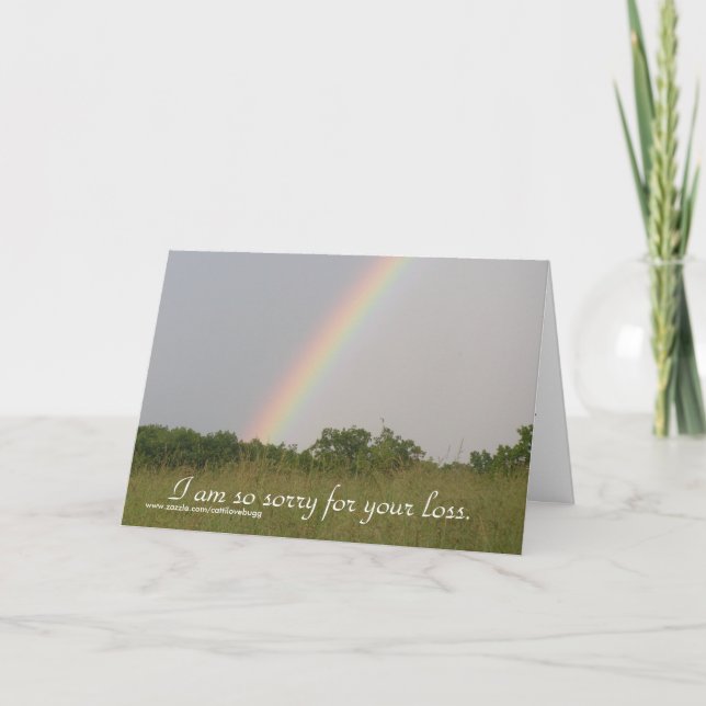 Je suis tellement désolé pour votre perte, Carte d (Devant)