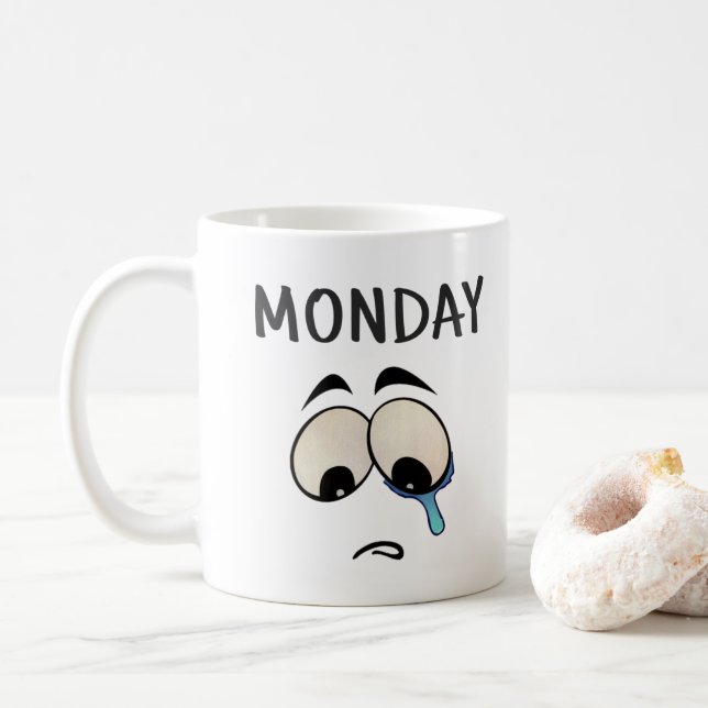 Je suis triste c'est lundi Mug (Avec donut)