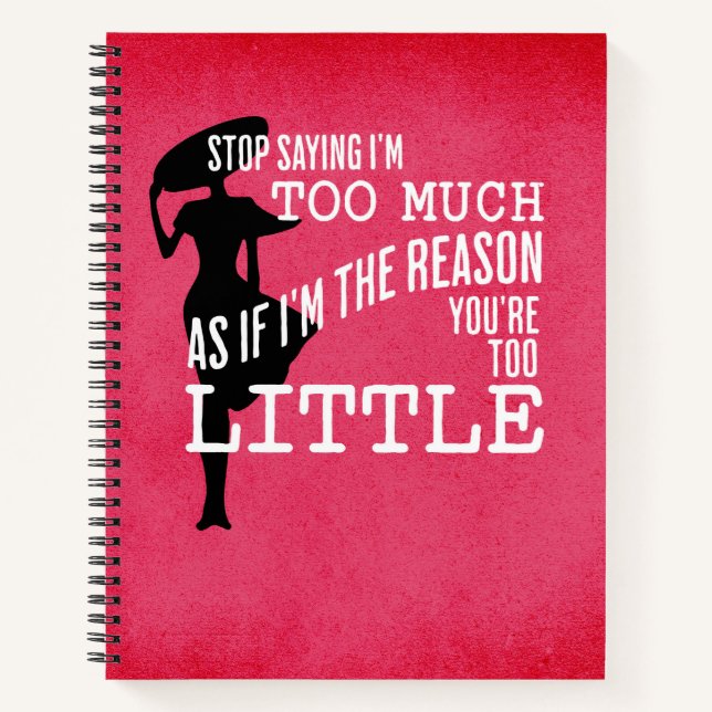 Je suis TROP Carnet de journalisme (Devant)