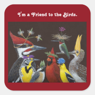 Je suis un ami des autocollants Oiseaux