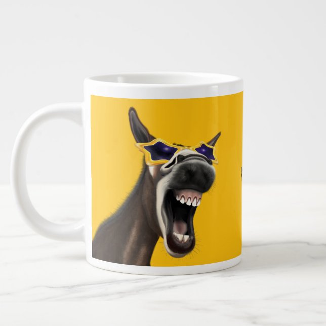 Je suis un âne de matinée, Fun Novelty Mug (Gauche)