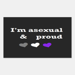 Je suis un autocollant asexuel et fier