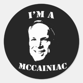 Je suis un Autocollant McCainiac