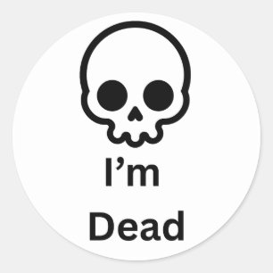 Je suis un autocollant mort