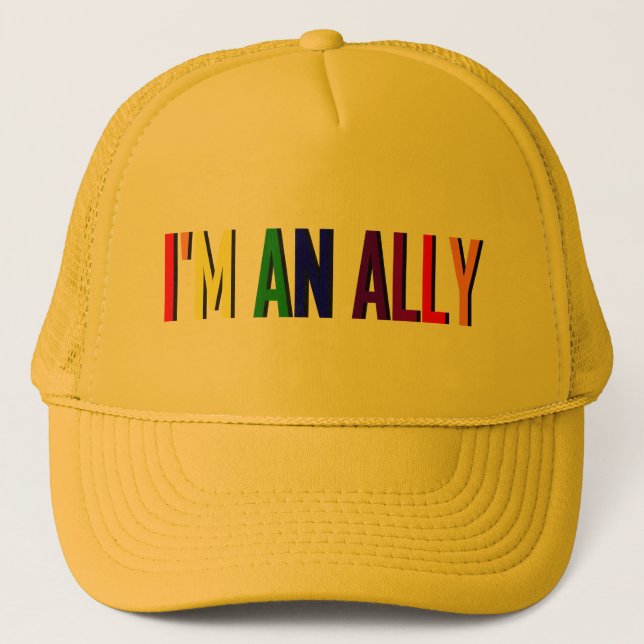 Je suis un casquette de jaune d'allié (Devant)