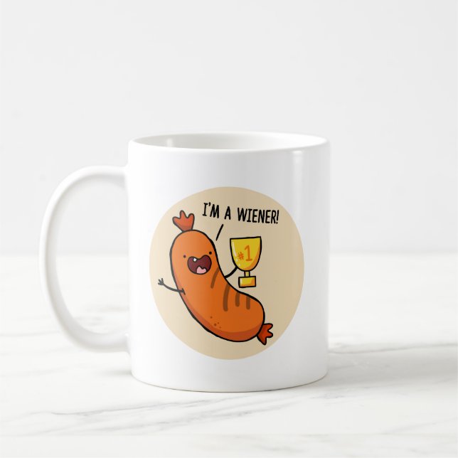 Je suis un chien de chasse Wiener Pun Mug (Gauche)
