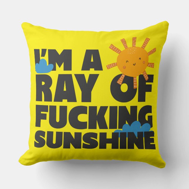 Je suis un Coussin décoratif "Je suis un Rayon de  (Recto)