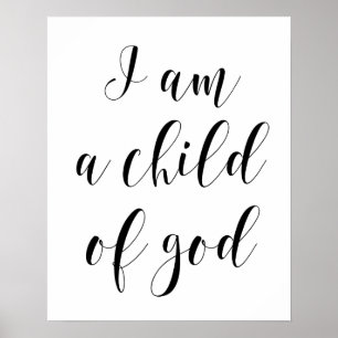 Je Suis Un Enfant De Dieu Poster