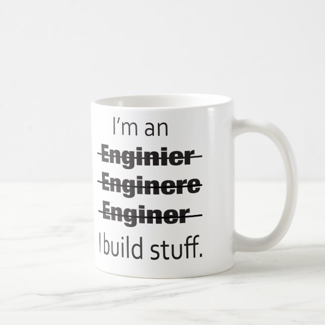 Je suis un ingénieur Mug (Droite)