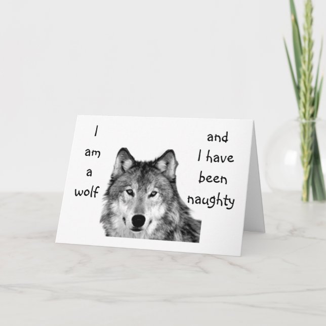 JE SUIS UN LOUP / J'AI ÉTÉ UNE CARTE DE NOËL (Devant)