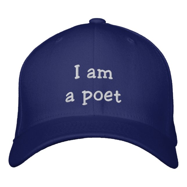 "Je suis un poète" casquette (Devant)
