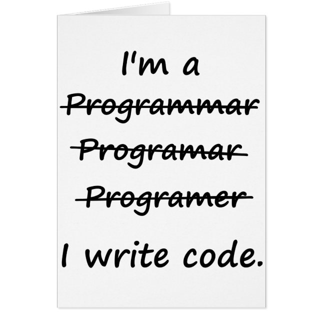 Je suis un programmeur que j'écris le correcteur (Devant)