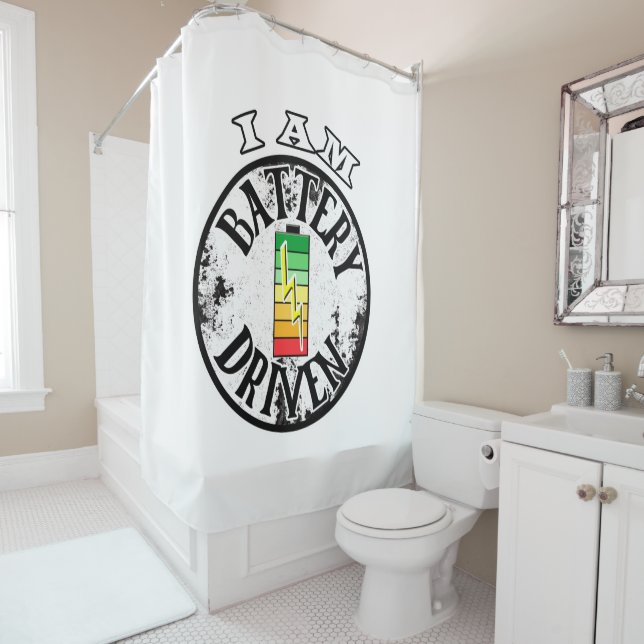 Je suis un rideau de douche à piles (En situation)