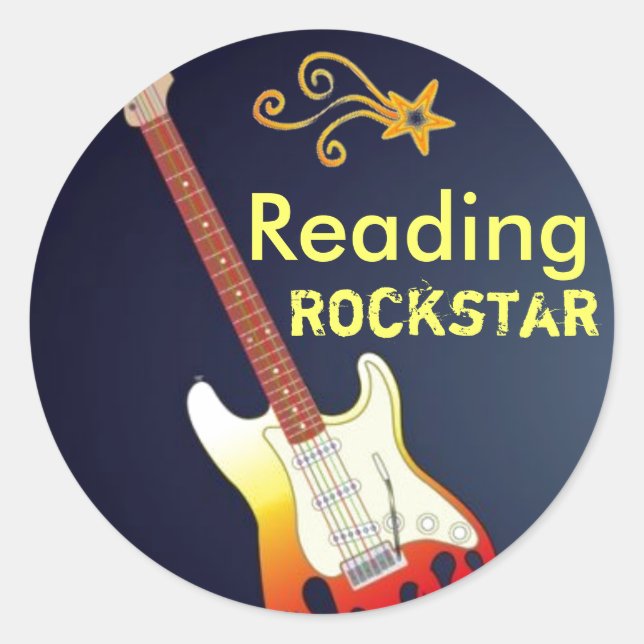 Je suis un Stickers Rockstar de lecture (Devant)