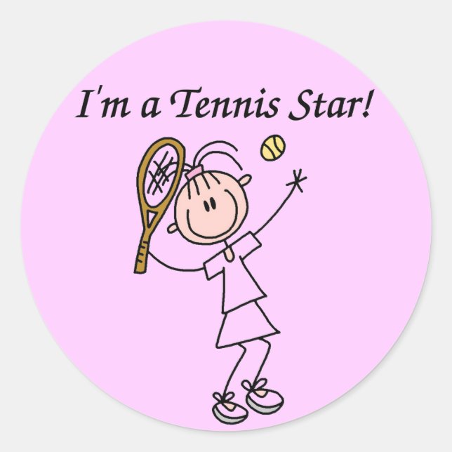 Je suis un Stickers Star Tennis (Devant)