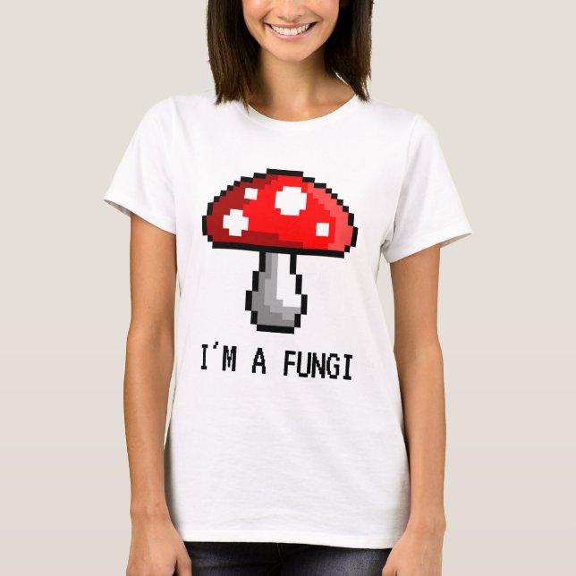 Je suis un T-shirt de champignon de pixel de (Devant)