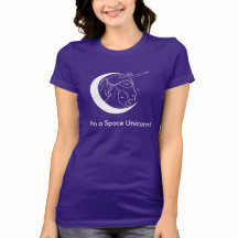 Je suis un T-shirt de licorne de l'espace (les