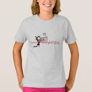" Je suis un VOLLEYBALL" T-shirt fille