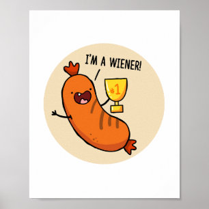 Je suis un Wiener Hotdog Poster