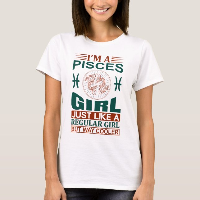 Je Suis Une Cool Pisces Zodiac Signe T-shirt (Devant)