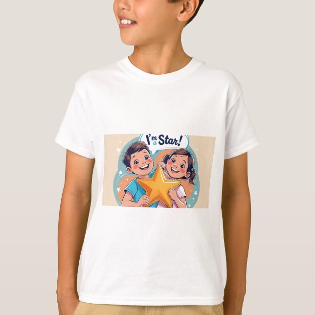 Je suis une étoile ! T-shirt Motivational mignon p (Devant)