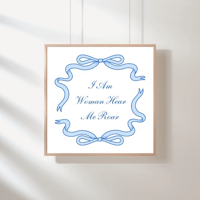 Je Suis Une Femme Me Poster Bleu (Créateur téléchargé)