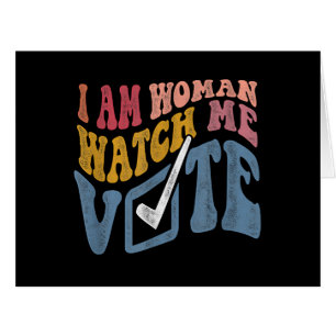 Je Suis Une Femme Me Regarder Vote 2024 Vague Bleu