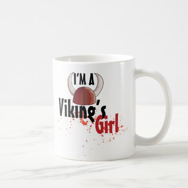 Je suis une fille de Viking - tasse (Droite)