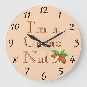 Je suis une horloge à mailles de cacao